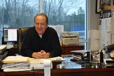 Braxton Smith at desk