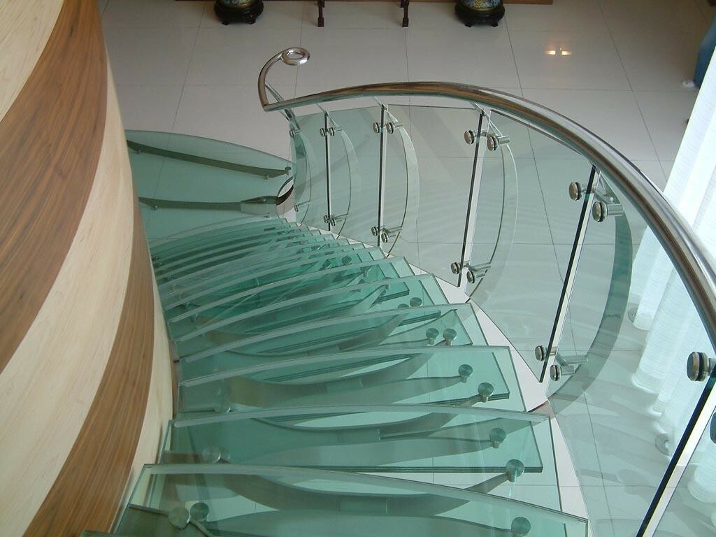 glass stairs